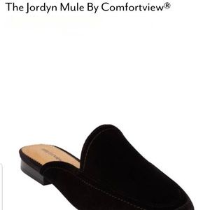 Black Velvet Mules